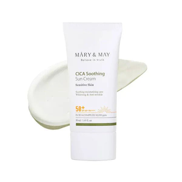 Mary & May CICA Soothing Sun Cream SPF50+ PA++++ 50ml - AU Beauty Bazaar