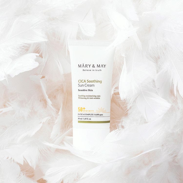 Mary & May CICA Soothing Sun Cream SPF50+ PA++++ 50ml - AU Beauty Bazaar