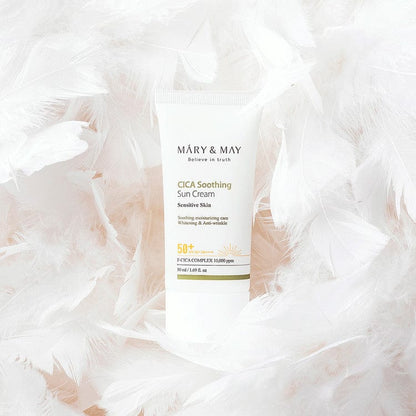 Mary & May CICA Soothing Sun Cream SPF50+ PA++++ 50ml - AU Beauty Bazaar