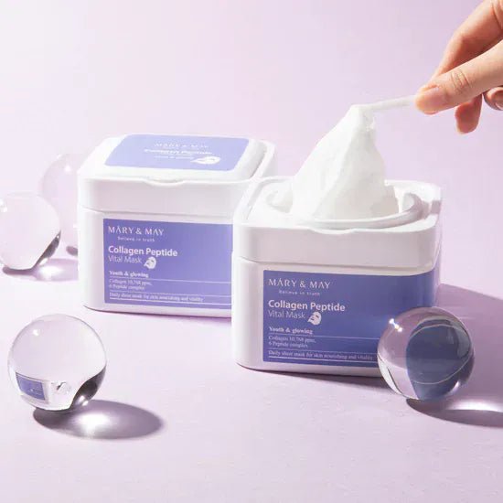 Mary & May Collagen Peptide Vital Mask (30ea) - AU Beauty Bazaar