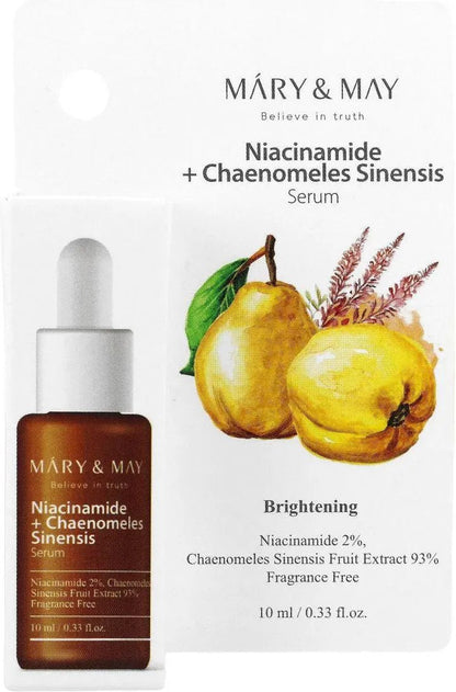 Mary & May - Niacinamide + Chaenomeles Sinensis Serum Mini 10ml - AU Beauty Bazaar