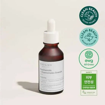 Mary & May - Niacinamide + Chaenomeles Sinensis Serum Mini 10ml - AU Beauty Bazaar