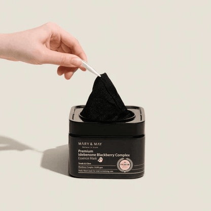 Mary&May Premium Idebenon Blackberry Complex Ampoule Mask (20EA) - AU Beauty Bazaar