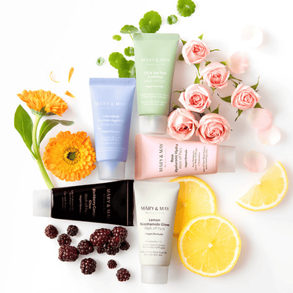 Mary&May - Vegan Wash Off Mask Mini Gift Set (5 PIECES) - AU Beauty Bazaar