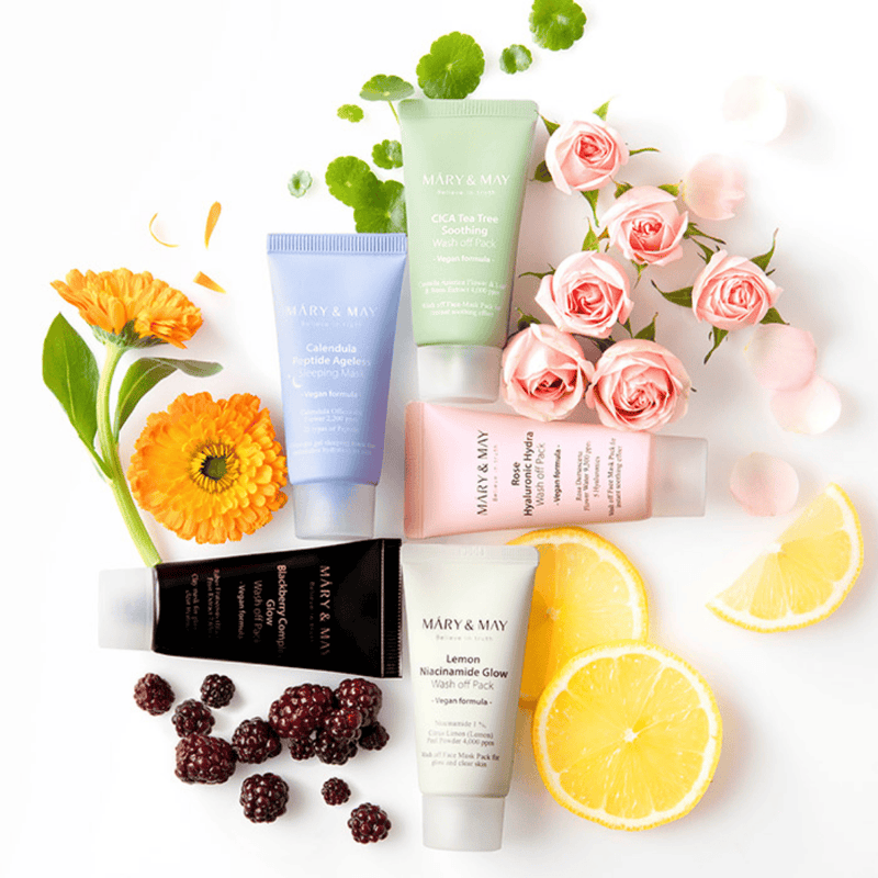 Mary&May - Vegan Wash Off Mask Mini Gift Set (5 PIECES)