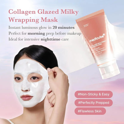 Medicube Collagen Milk Toning Wrapping Mask 75ml - AU Beauty Bazaar