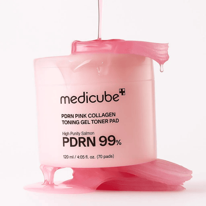 Medicube PDRN Pink Collagen Toning Gel Toner Pad (70 Pads) - AU Beauty Bazaar