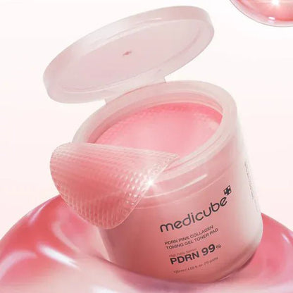 Medicube PDRN Pink Collagen Toning Gel Toner Pad (70 Pads) - AU Beauty Bazaar