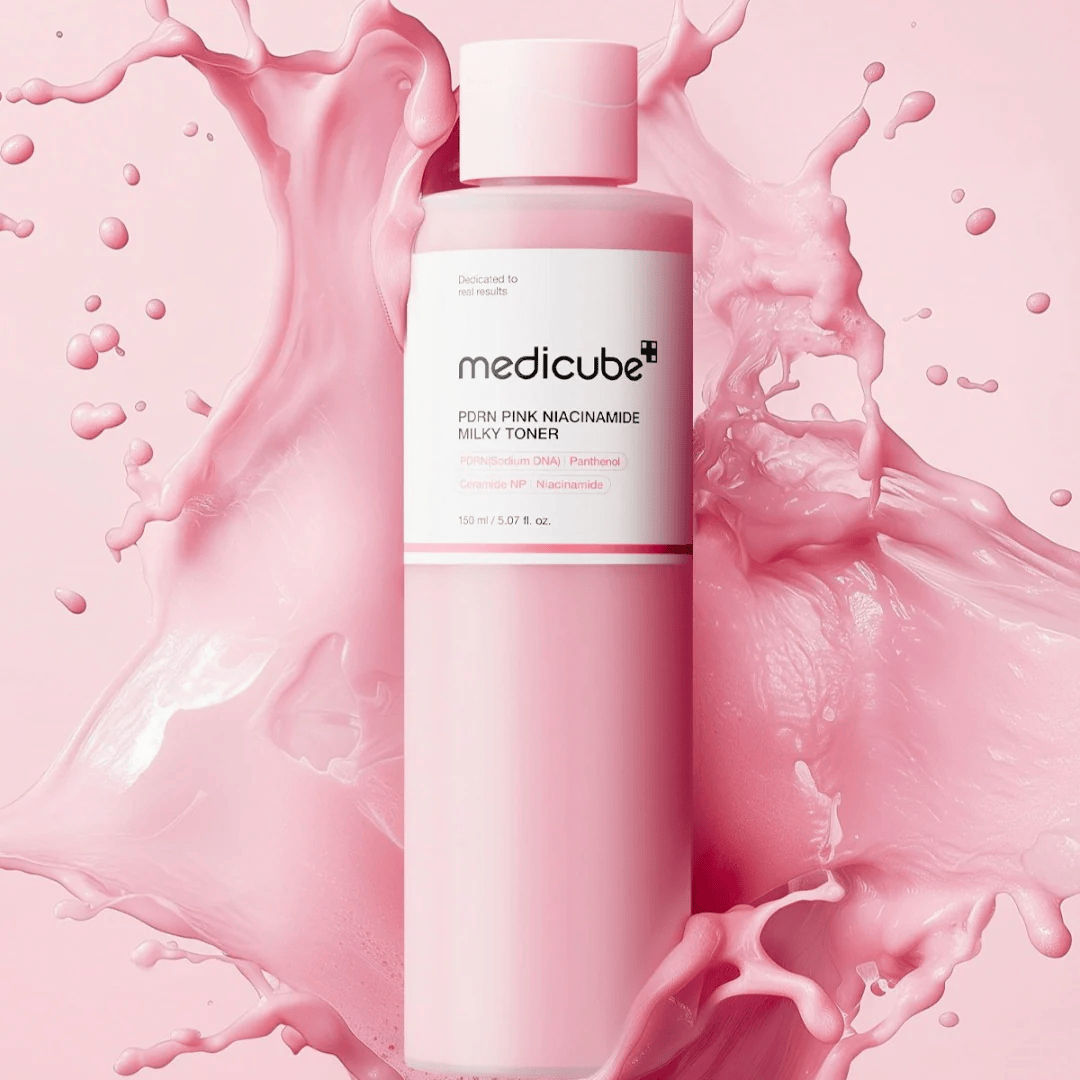 Medicube PDRN Pink Niacinamide Milky Toner 150ml - AU Beauty Bazaar