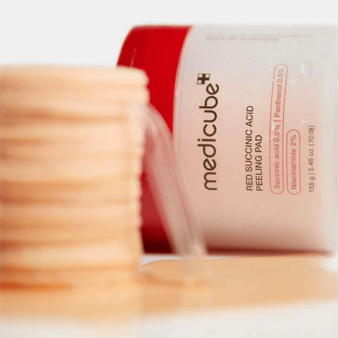 MEDICUBE Red Succinic Acid Peeling Pad (70ea) - AU Beauty Bazaar