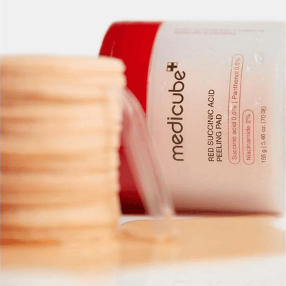 MEDICUBE Red Succinic Acid Peeling Pad (70ea) - AU Beauty Bazaar