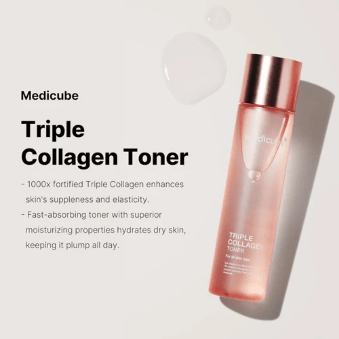 MEDICUBE Triple Collagen Toner 4.0 140ml - AU Beauty Bazaar
