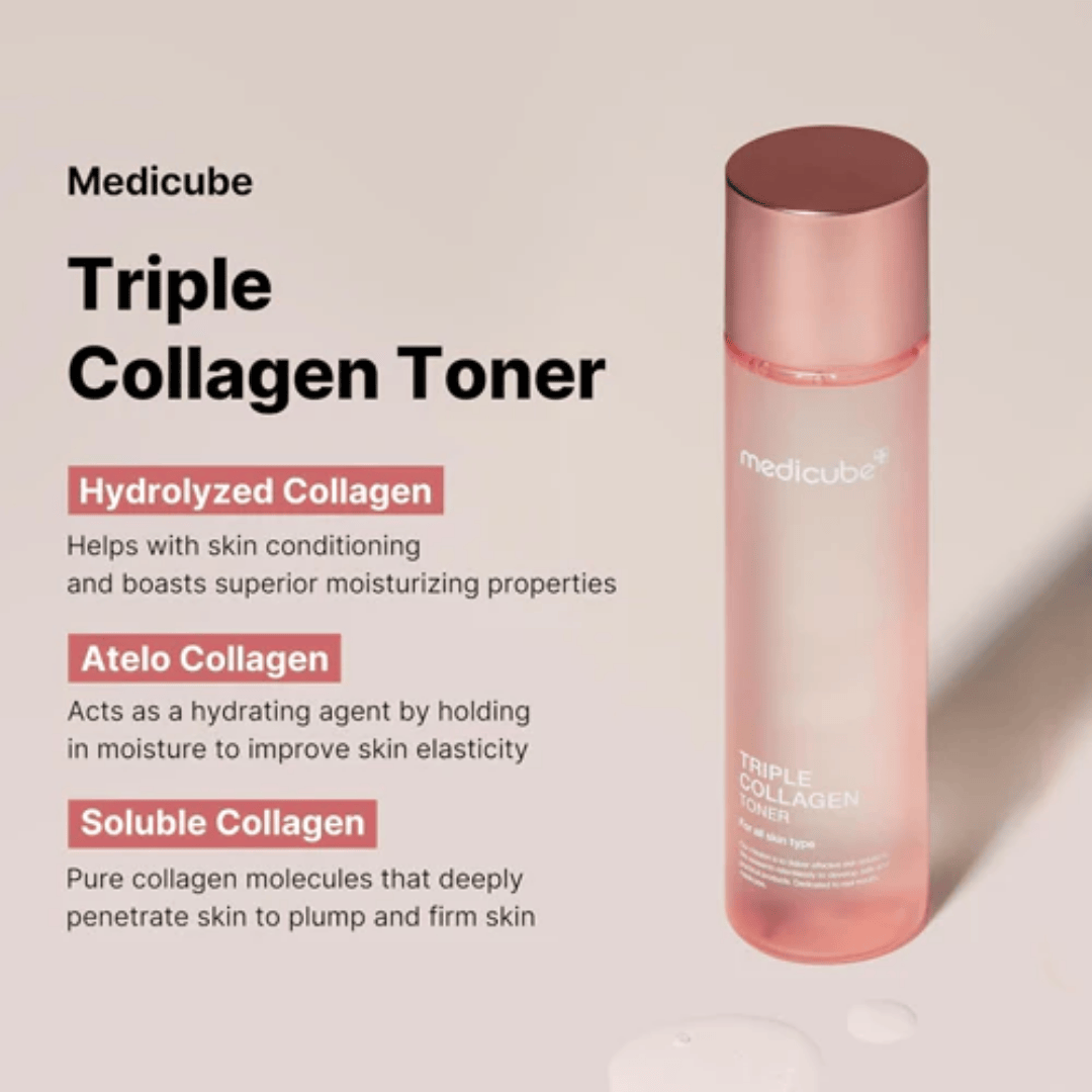MEDICUBE Triple Collagen Toner 4.0 140ml - AU Beauty Bazaar