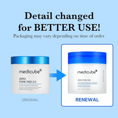 Medicube Zero Pore Pad (70 pads) | Pore Minimising Korean Toner Pads - AU Beauty Bazaar