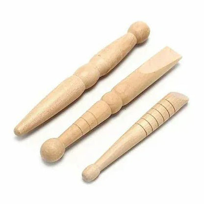 Meditherapy - Foot Massage Wooden Stick Tool (3 pieces) - AU Beauty Bazaar