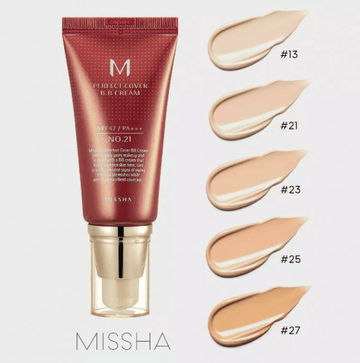 Missha - M Perfect Cover BB Cream 50ml Colour: No.21 (Light Beige) - AU Beauty Bazaar