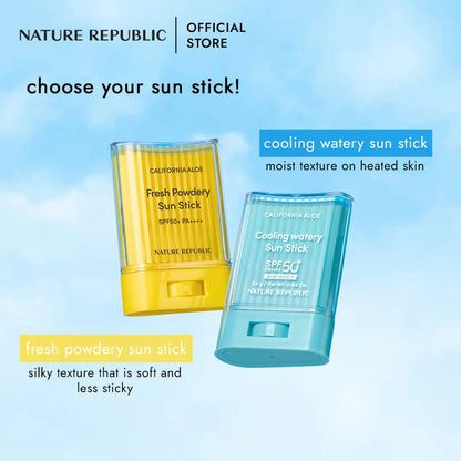 NATURE REPUBLIC California Aloe Sun Stick - Cooling Watery