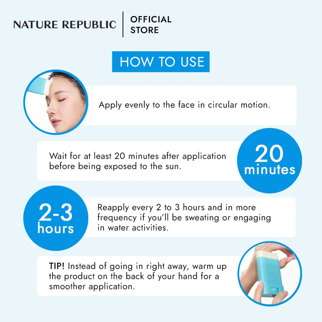 NATURE REPUBLIC California Aloe Sun Stick - Cooling Watery