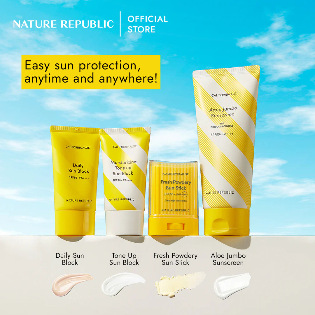 NATURE REPUBLIC California Aloe Sun Stick - Fresh Powdery