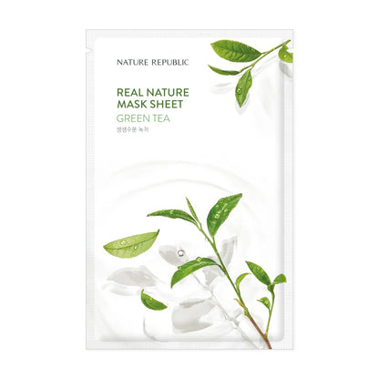 Nature Republic REAL NATURE SHEET MASK GREEN TEA 23mL