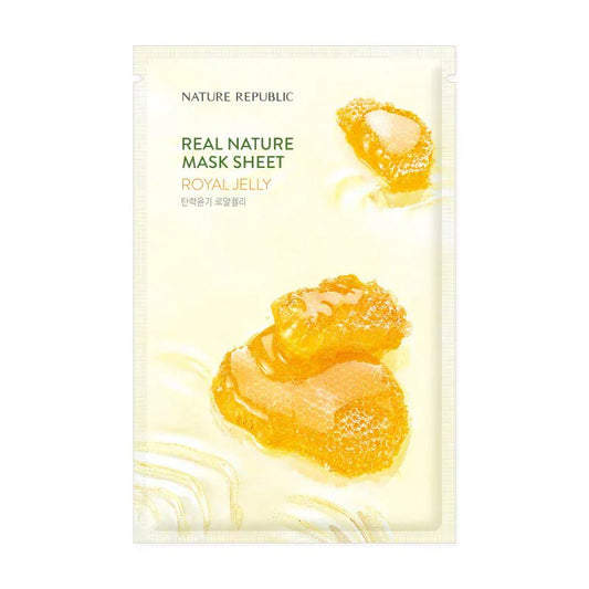 Nature Republic Real Nature Sheet Mask Royal Jelly 23ml - AU Beauty Bazaar