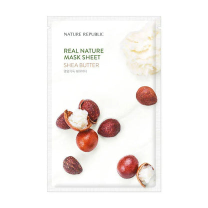 Nature Republic Real Nature Sheet Mask Shea Butter 23ml - AU Beauty Bazaar
