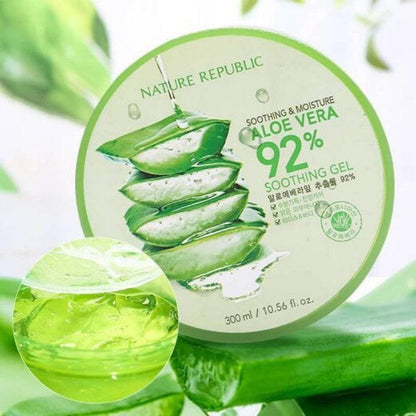 Nature Republic Soothing & Moisture Aloe Vera 92% Soothing Gel 300ml - AU Beauty Bazaar
