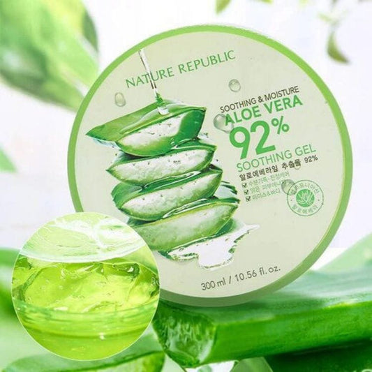 Nature Republic Soothing & Moisture Aloe Vera 92% Soothing Gel 300ml - AU Beauty Bazaar