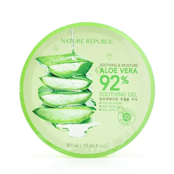 Nature Republic Soothing & Moisture Aloe Vera 92% Soothing Gel 300ml - AU Beauty Bazaar