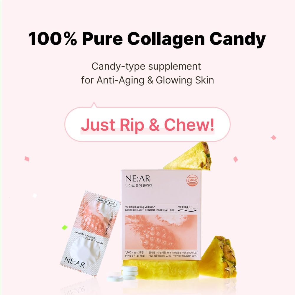 NE:AR Glow Collagen Chews (28 tablets)