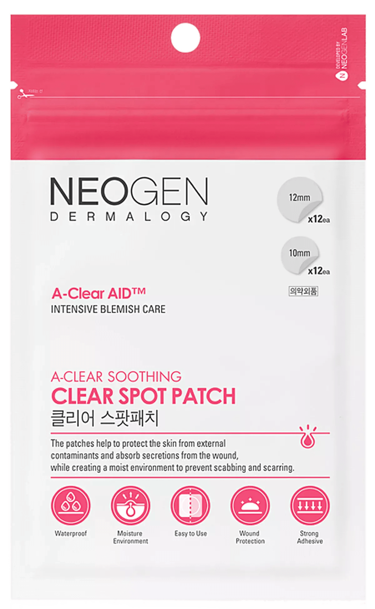 Neogen - A - Clear Soothing Spot Patch 24 Patches - AU Beauty Bazaar