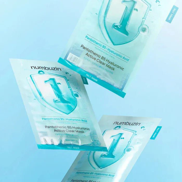 Numbuzin No. 1 Pantothenic B5 Hyaluronic Active Clear Mask (1 Piece) - AU Beauty Bazaar