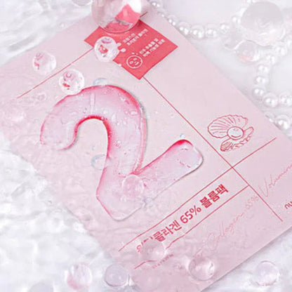 numbuzin - No. 2 Water Collagen 65% Voluming Sheet Mask (4 PIECES) - AU Beauty Bazaar
