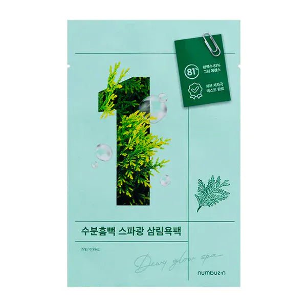 NUMBUZIN No.1 Dewy Glow Spa Sheet Mask (4 Pieces) - AU Beauty Bazaar