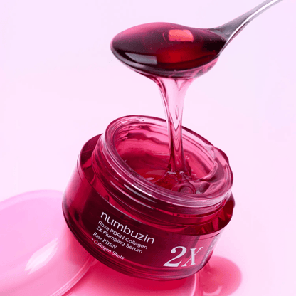 numbuzin - No.2 Rose PDRN Collagen 2X Plumping Serum 30ML - AU Beauty Bazaar