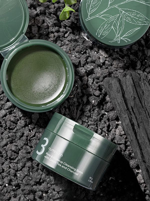 Numbuzin - No.3 Pore & Makeup Cleansing Balm With Green Tea And Charcoal - AU Beauty Bazaar