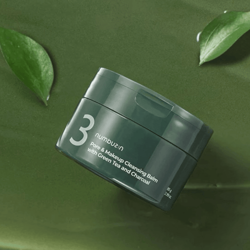 Numbuzin - No.3 Pore & Makeup Cleansing Balm With Green Tea And Charcoal