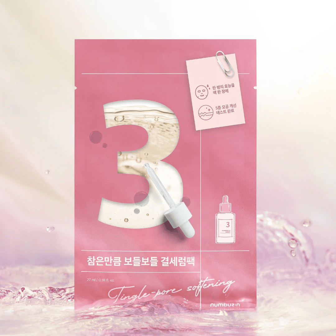 Numbuzin - No.3 Tingle - Pore Softening Sheet Mask 27g - AU Beauty Bazaar