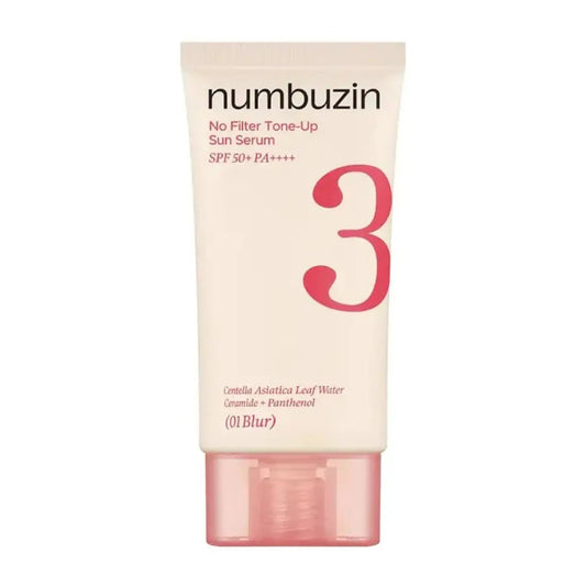 numbuzin No.3 No Filter Tone-Up Sun Serum 01 Blur SPF50+ PA++++ 50ml packshot
