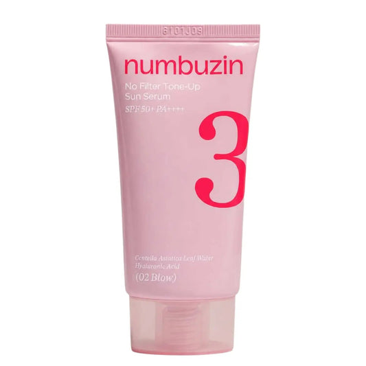 numbuzin No.3 No Filter Tone-Up Sun Serum 02 Glow SPF50+ PA++++ 50ml packshot