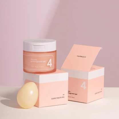 Numbuzin No.4 Pore Zero Peeled Egg Toner Pad (190ml *70ea ) - AU Beauty Bazaar