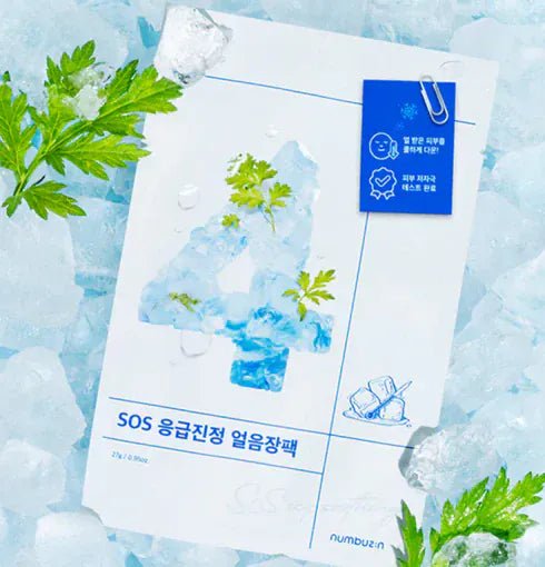 numbuzin - No.4 SOS Icy Soothing Sheet Mask Set (1 PIECE) - AU Beauty Bazaar