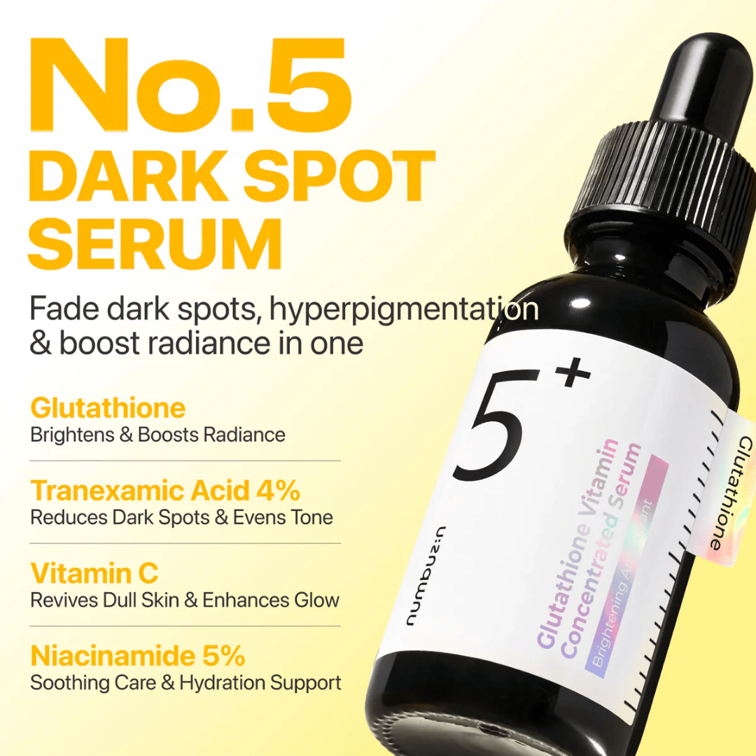 Numbuzin No.5+ Glutathione Vitamin Concentrated Serum 30ml - AU Beauty Bazaar
