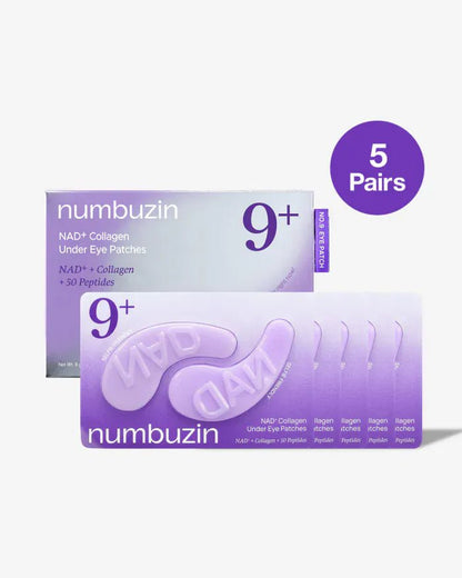 numbuzin - No.9 NAD+ Collagen Under Eye Patches (5 pieces) - AU Beauty Bazaar