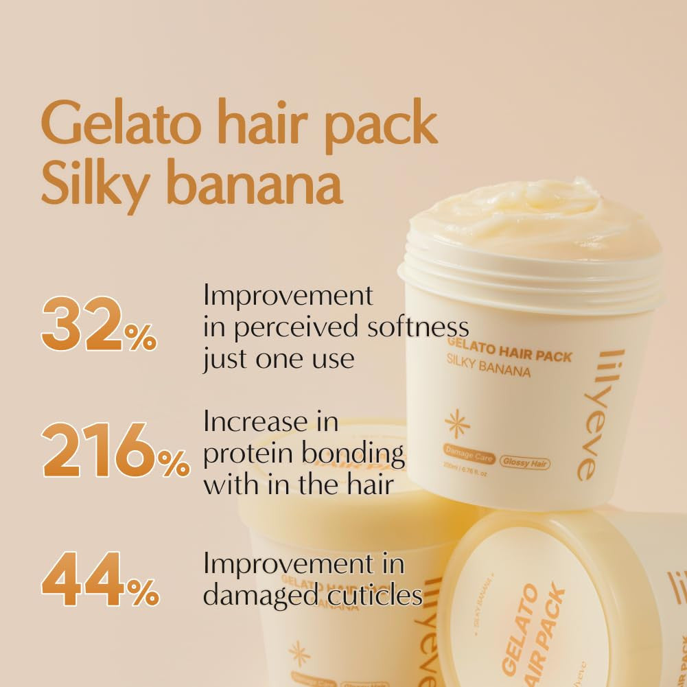 LILYEVE Repair:TURN GELATO Hair Pack Silky Banana 200mL