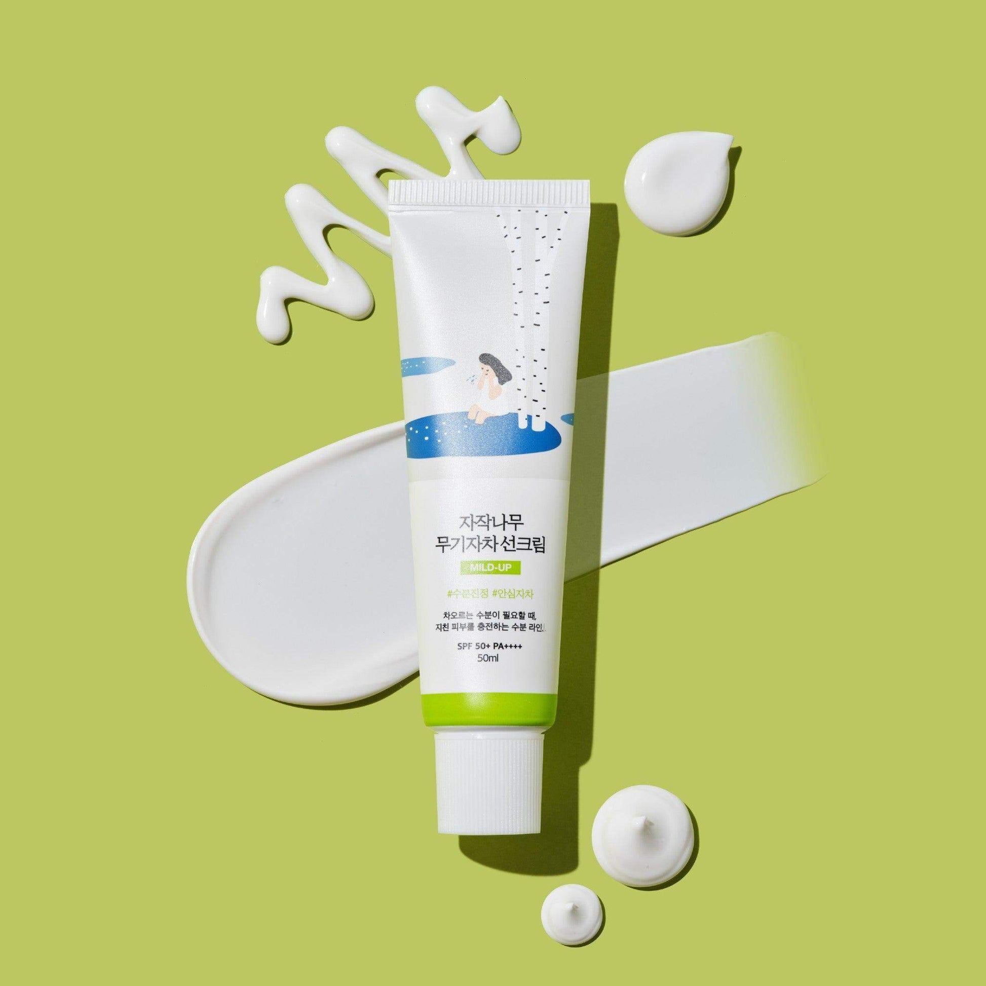 Round Lab - Birch Juice Moisturizing Mild - Up Sunscreen 50ml - AU Beauty Bazaar