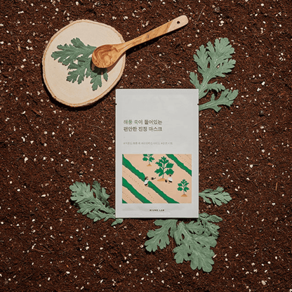 ROUND LAB MUGWORT CALMING MASK_ 25ml (10 Each) - AU Beauty Bazaar