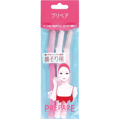 Shiseido - Prepare Facial Razor L Shaped 1 Pack (3 Razors) - AU Beauty Bazaar