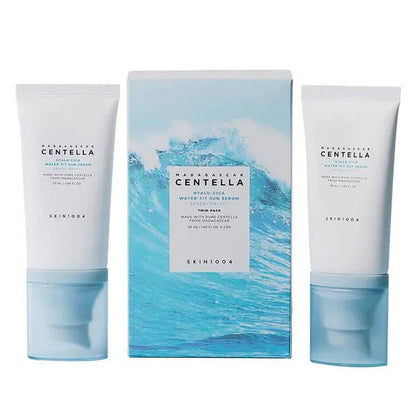 SKIN1004 Madagascar Centella Hyalu - Cica Water - Fit Sun Serum 50ml Twin Pack (2 PIECES) - AU Beauty Bazaar