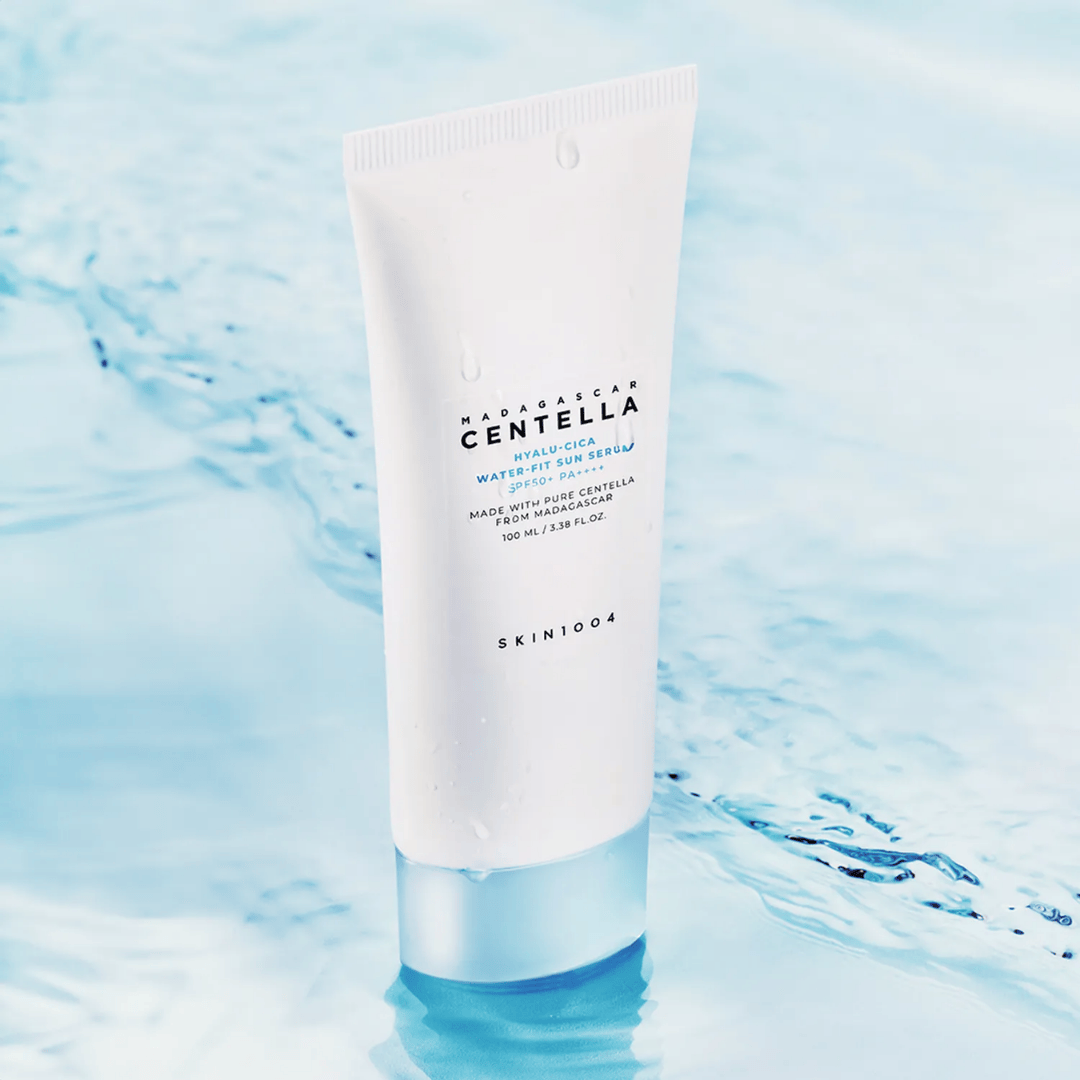 SKIN1004 Madagascar Centella Hyalu - Cica Water - Fit Sun Serum JUMBO 100ML - AU Beauty Bazaar